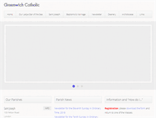Tablet Screenshot of greenwichcatholic.org
